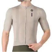 Castelli Drittone Logo -lyhythihainen pyöräilypaita clay/belgian blue miehet
