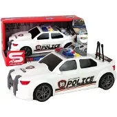 Leantoys Poliisi urheiluauto 1:16 Valkoinen ääni