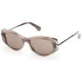 Max mara MM0167 Aurinkolasit 54/16/140 Beige sarvifrontti asetaatti NAISILLE MM0167