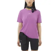 Salomon Women's Shkout Core Short Sleeve Tee Whisper White S
