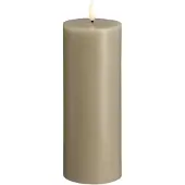 Moods & More LED pillar candle - Kit grey - 74x200 mm
