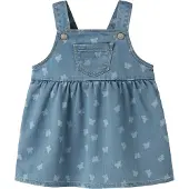 Name it Nbfmille Aop Dnm Bibskirt 2224-To F - Blue - 74
