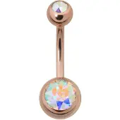 Wildcat Double Jewelled Bananabell - 10,0 mm, Aurora Boreale
