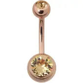 Wildcat Double Jewelled Bananabell - 10,0 mm, Šampanjec