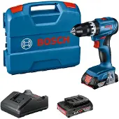 Bosch Iskupora / ruuvinväännin GSB 18V-45 Professional; 18 V; 2x2,0 Ah akku + L-Case