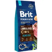 Brit Premium By Nature Sensitive Lamb -hypoallergeeninen kuivaruoka herkille ja allergisille koirille, 15 kg