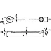 Teng Tools Kiintolenkkiavain 6005; 22 mm
