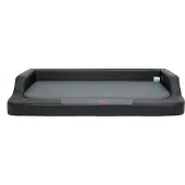 HOBBYDOG lemmikin peti Medico Lux XL, 94x62 cm, musta/harmaa