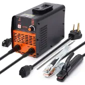 Vevor 220 V puikkohitsauskone, 200 A:n kaari-/nosto-TIG-hitsauskone suurella LED-näytöllä, 2-in-1 kannettava puikkohitsauskone kuumakäynnistyksellä ja kaarivoimalla, tarttumattomuus VRD, puikkohitsaus