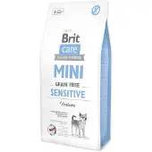 Brit Care Mini Sensitive hypoallergeeninen, viljaton kuivaruoka pienten rotujen herkille koirille, 7 kg