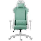 Sense7 Spellcaster FUKU PU armchair white and green