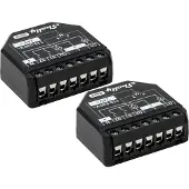 Shelly 2PM Gen3 älykytkin, 2-pack, musta