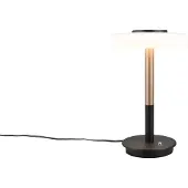 TRIO Celeste LED pöytävalaisin 35cm 10W 3000K musta/valkoinen/kahvinruskea