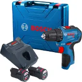 Bosch Pora/ruuvinväännin GSR 12V-30; 12 V; 2x2,0 Ah akku