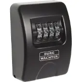Burgwachter KeySafe - 10 Avain Turvakaappi Mustasta Sinkistä (13 x 4 x 18 cm)