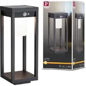 Paulmann Marisol LED--pollarilamppu, aurinkok., Musta, Synteettinen materiaali