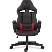 Sense7 Knight armchair black and red