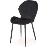 Halmar 4 tuolin setti K538, musta