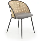 Halmar 4 tuolin setti K508, harmaa/musta