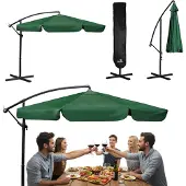 Plonos Taitettava puutarhasateenvarjo, 6 segmenttiä, 350 cm kannen kanssa, Plonos PL-880