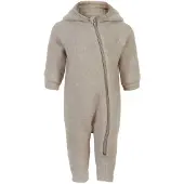 Mikk-Line Villahaalari Merinovilla + Korvat, Melange Offwhite, 56