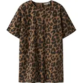 Name It Kids Nkfbelate Ss Dress - Brown - 146