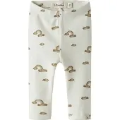 Lil´ Atelier Nbnlayo Kim Slim Leggings Lil Noos - Cream - 80