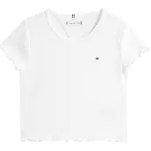 Tommy Hilfiger Paita 'Essential Extra Slim Short Sleeve' valkoinen