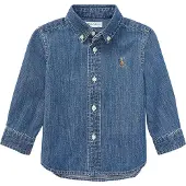 Ralph Lauren Ls Bd-Tops-Shirt - Blue - 80-83