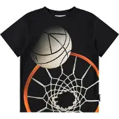 Molo GOTS Riley T-paita Basket Hoop Dk Basket Hoop Dk 140 cm Musta 140 cm Pojat