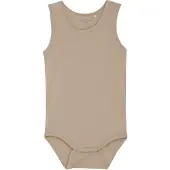 Minymo Body hihaton - Viskoosi - Yksinkertaisesti Taupe - - 68 - Body Hihaton