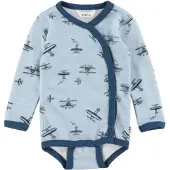 Joha Wool Baby Body Sivusulkemisella Light Blue Light blue-50 cm Sininen 50 cm Pojat