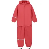 CeLaVi Basic Rainwear Set -Pu - Red - 140