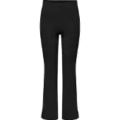 ONLY Kogfever Rib Flared Pants Cp Jrs Noos - Black - 146