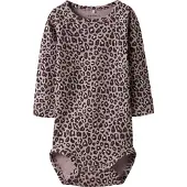 Name it Body p/h - NbfLeoana - Kiillotettu Lilac M. Leopardikuvi - - 50 - Body P/H