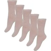 Minymo Wool Socks 5-Pack Solid - Pink - 31\34