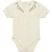 En fant Body Ss Embroidery - Cream - 62