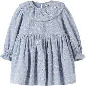 Lil´ Atelier Nmftessie Ls Loose Dress Lil - Blue - 116