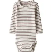 Name it Potkuhousut/body 'NBNBani' lila / offwhite