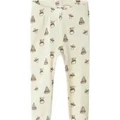 Lil´ Atelier Nbngavo Elf Slim Legging Lil Noos - Cream - 74