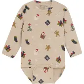 Minymo Body Ls Aop - Beige - 62