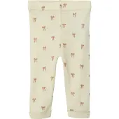 Lil´ Atelier Leggingsit 'NBFNALU' umbra / vaaleanruskea / luonnonvalkoinen