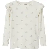 Name it Nmfgavo Eko Ls Slim Top Lil Noos - White - 92