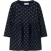Name it Nmfdavina Ls Sweat Bru Dress Noos - Navy - 128