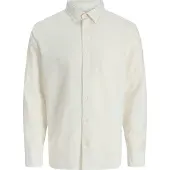 Jack & Jones Jjebreeze Linen Blend Shirt L/S Sn Jnr - White - 152
