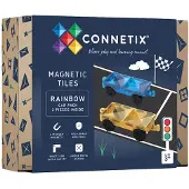 Connetix Rainbow Car Pack 2 Pieces - Multi/patterned - ONE SIZE