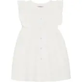 Huttelihut Dress Ss Embroidery - White - 104