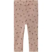 Name it Leggingsit 'NBFWang' tummanruskea / meleerattu harmaa