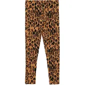 Mini Rodini Basic Leopard Leggings - Brown - 128-134