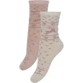 Minymo Winter Wool Socks 2-Pack - Pink - 27\30